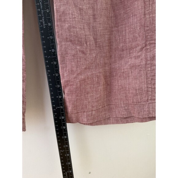 Athleta Women’s 6 Pants Cabo Linen Wide Leg Pant in Tawny Rose/Orchid Pink - Picture 9 of 9